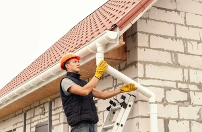 Pose et remplacement de gouttières à Coulonces